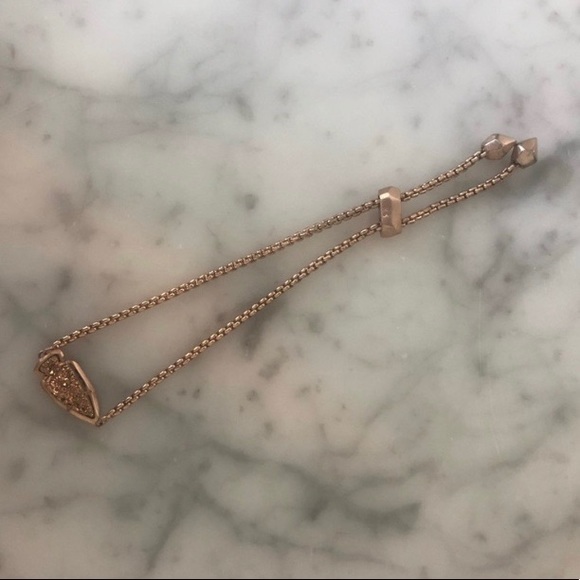 Kendra Scott Dusty Rose Gold Necklace AND Bracelet - Picture 4 of 6